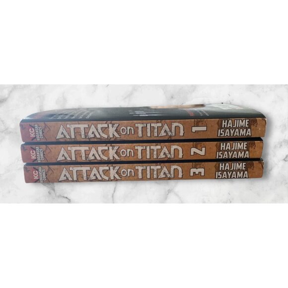 Attack On Titan Manga Volumes 1-3 By Isayama - Picture 3 of 4